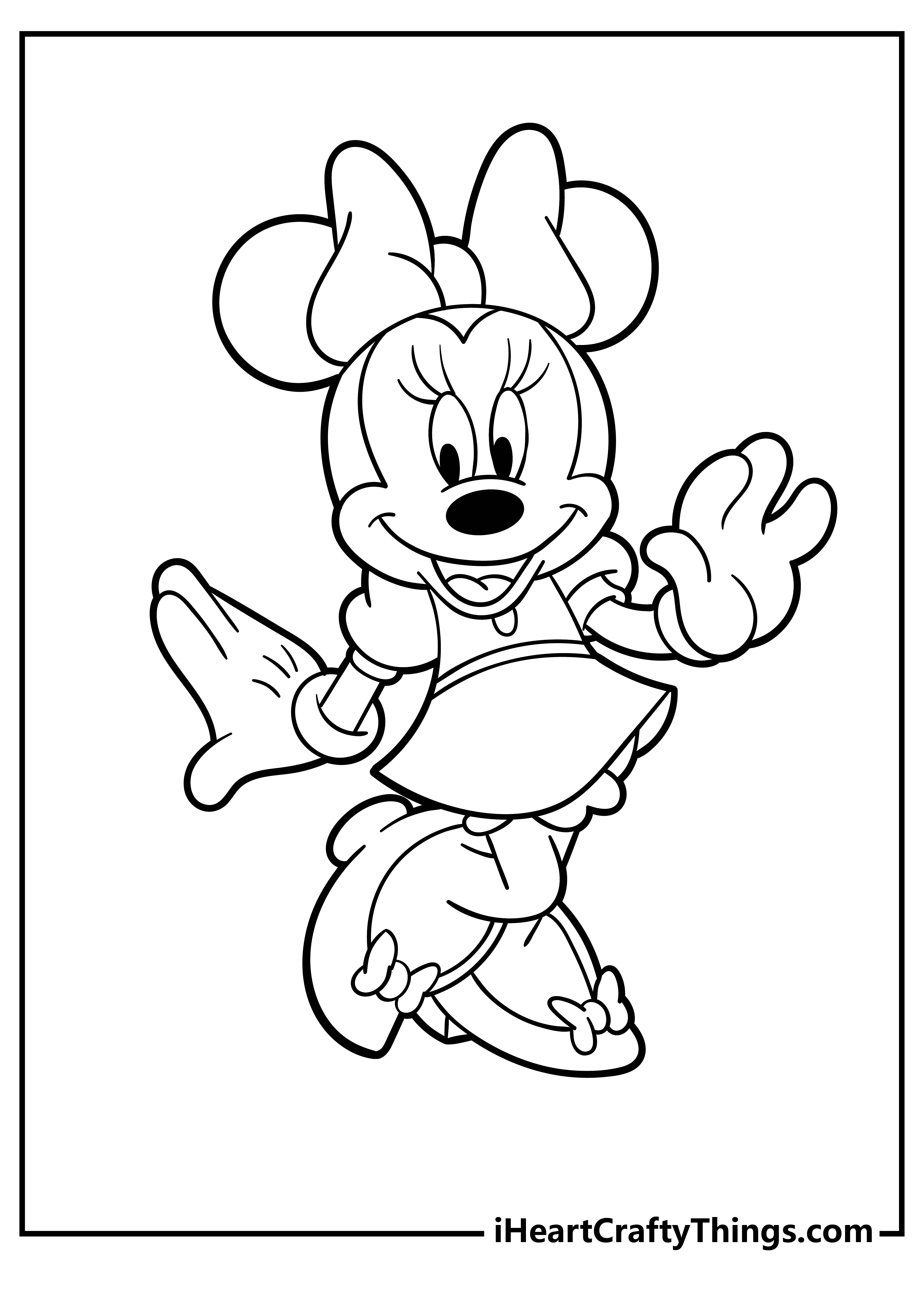 Minnie Mouse Coloring Pages Printables 50