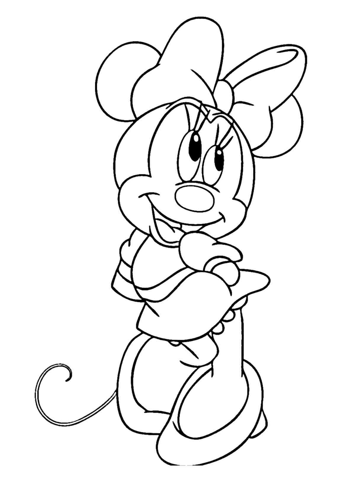 Minnie Mouse Coloring Pages Printables 52