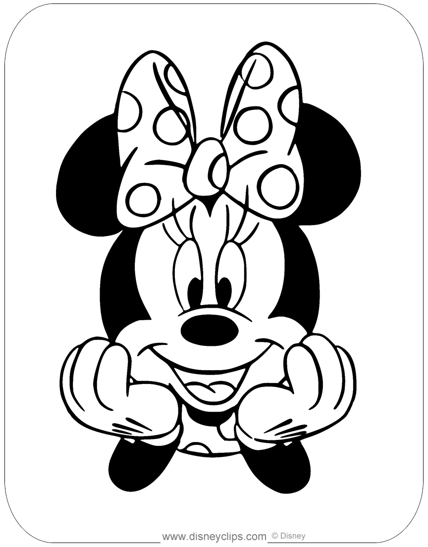 Minnie Mouse Coloring Pages Printables 55