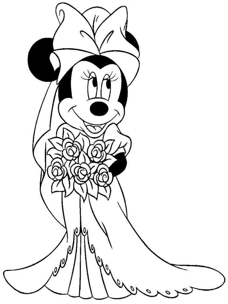 Minnie Mouse Coloring Pages Printables 60