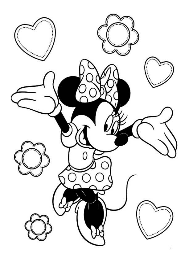 Minnie Mouse Coloring Pages Printables 61