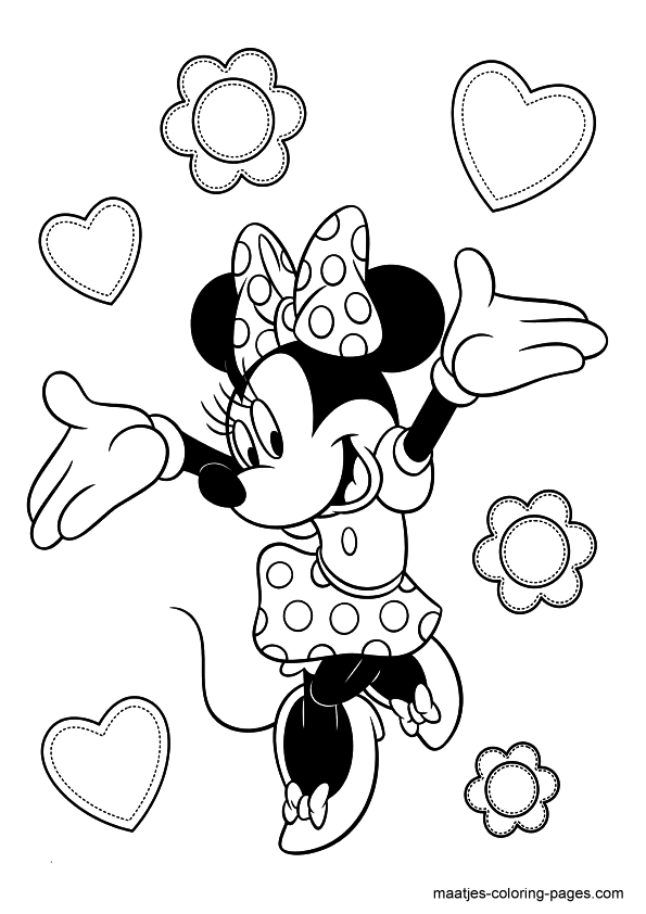 Minnie Mouse Coloring Pages Printables 62