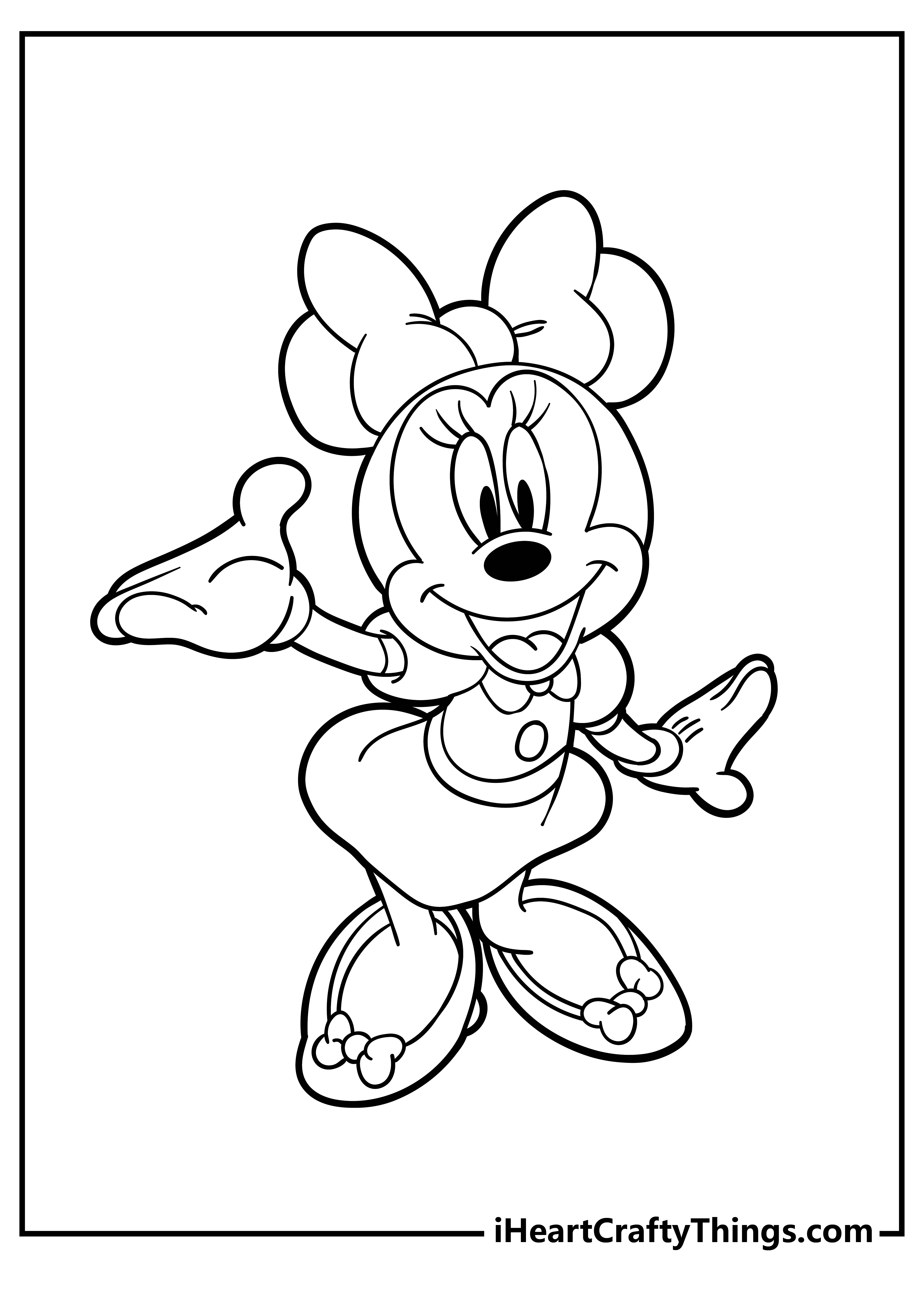 Minnie Mouse Coloring Pages Printables 69