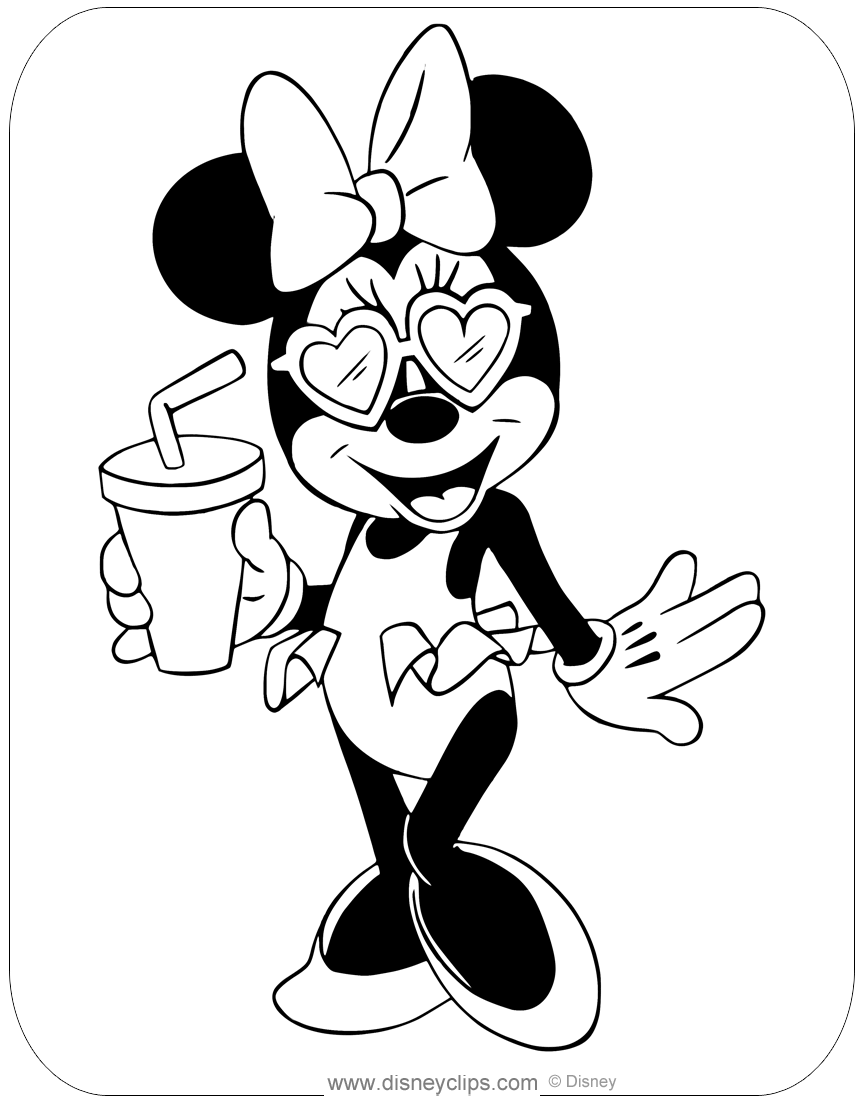 Minnie Mouse Coloring Pages Printables 7