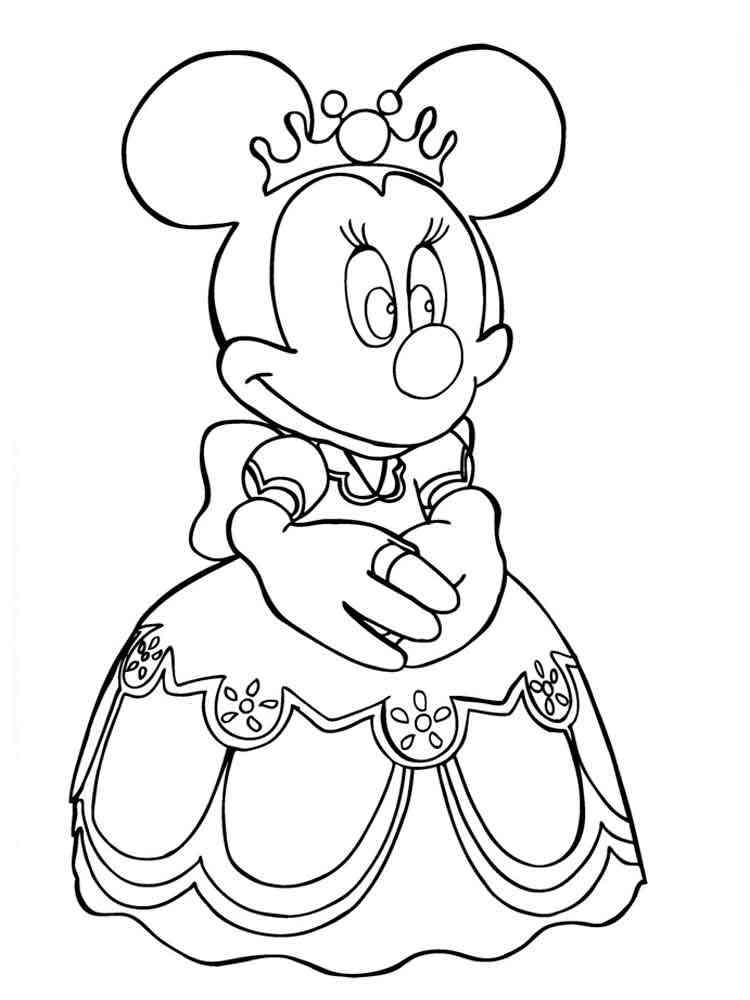 Minnie Mouse Coloring Pages Printables 75