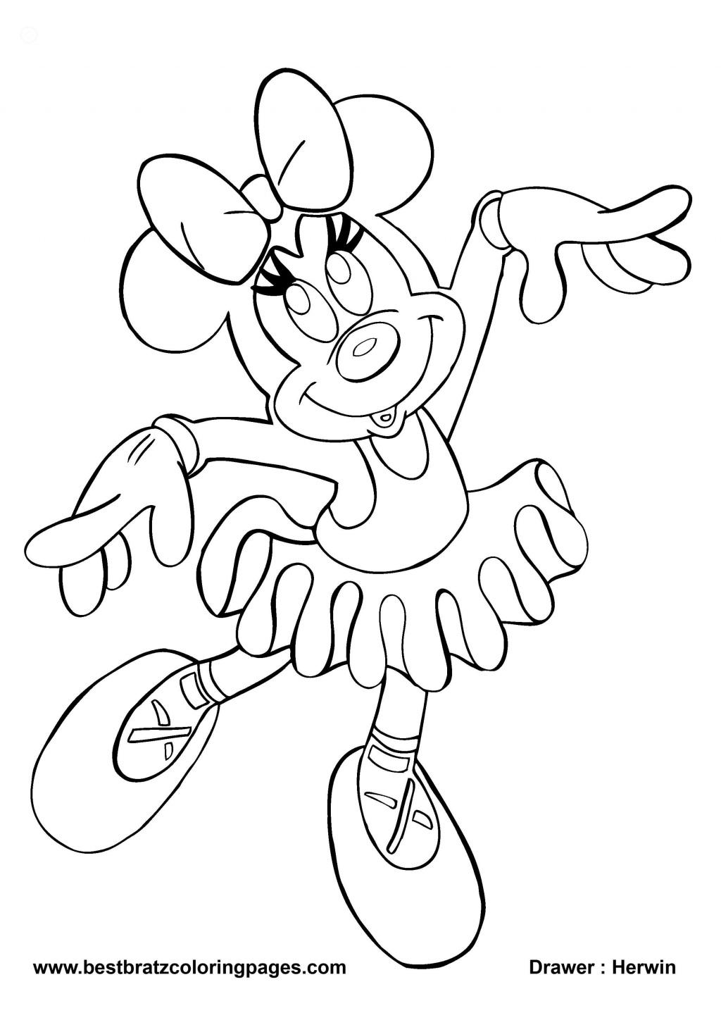 Minnie Mouse Coloring Pages Printables 79