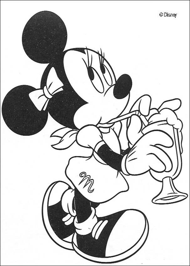 Minnie Mouse Coloring Pages Printables 8