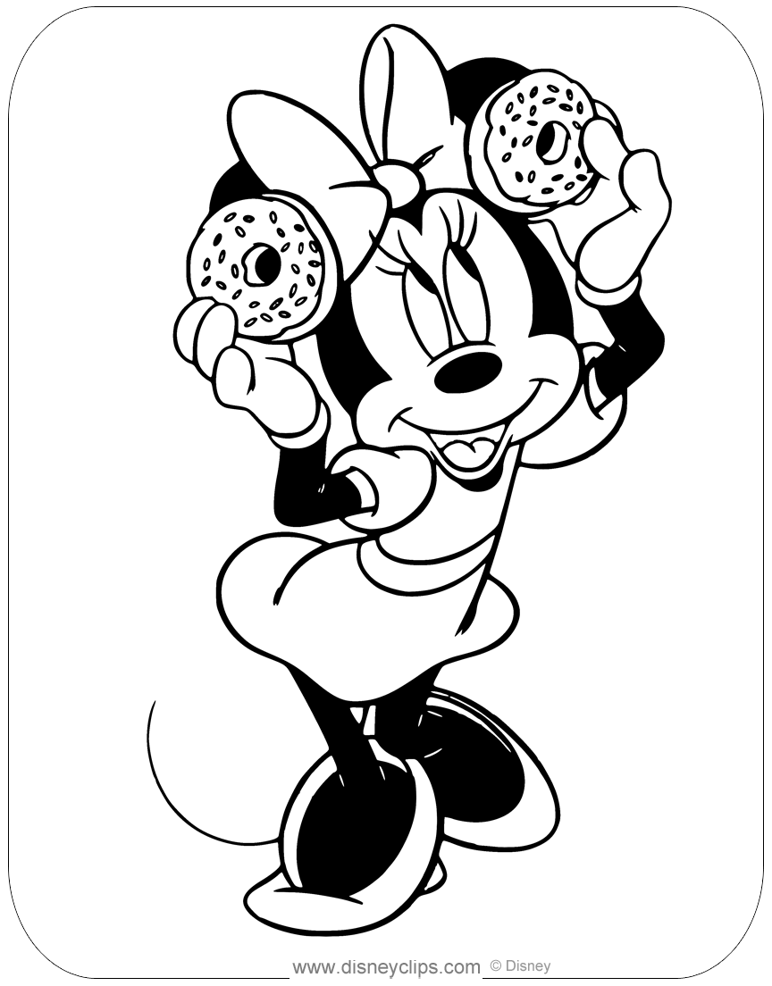 Minnie Mouse Coloring Pages Printables 80