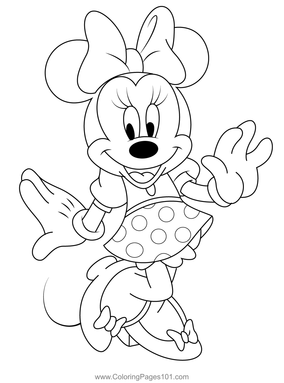 Minnie Mouse Coloring Pages Printables 82