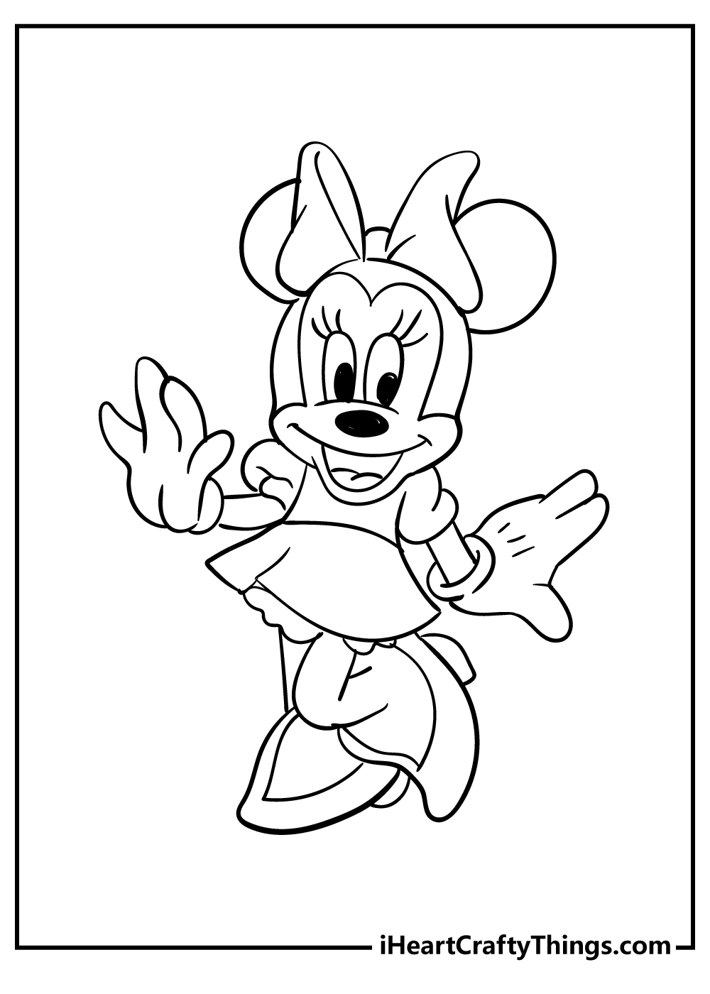 Minnie Mouse Coloring Pages Printables 84