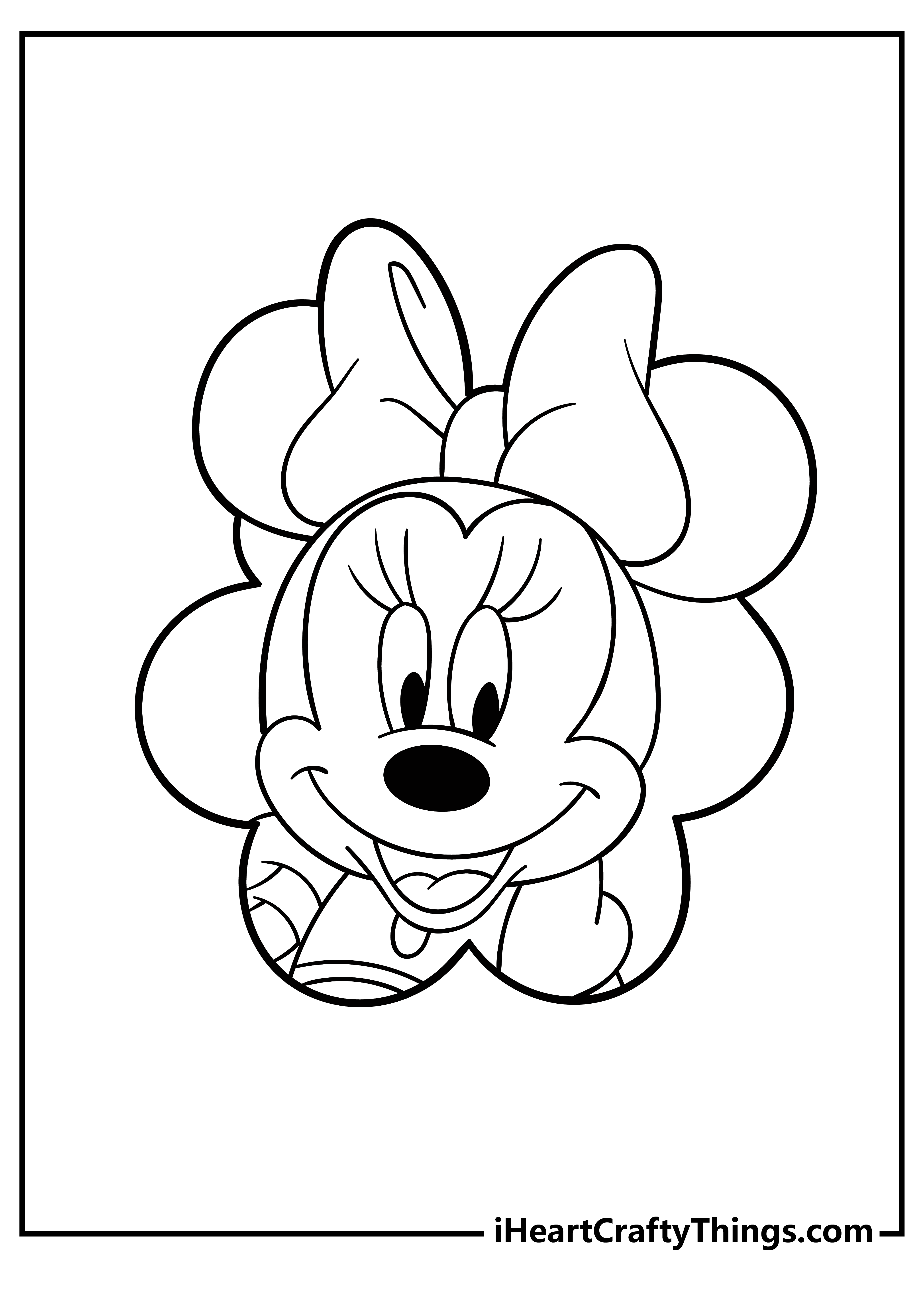 Minnie Mouse Coloring Pages Printables 85