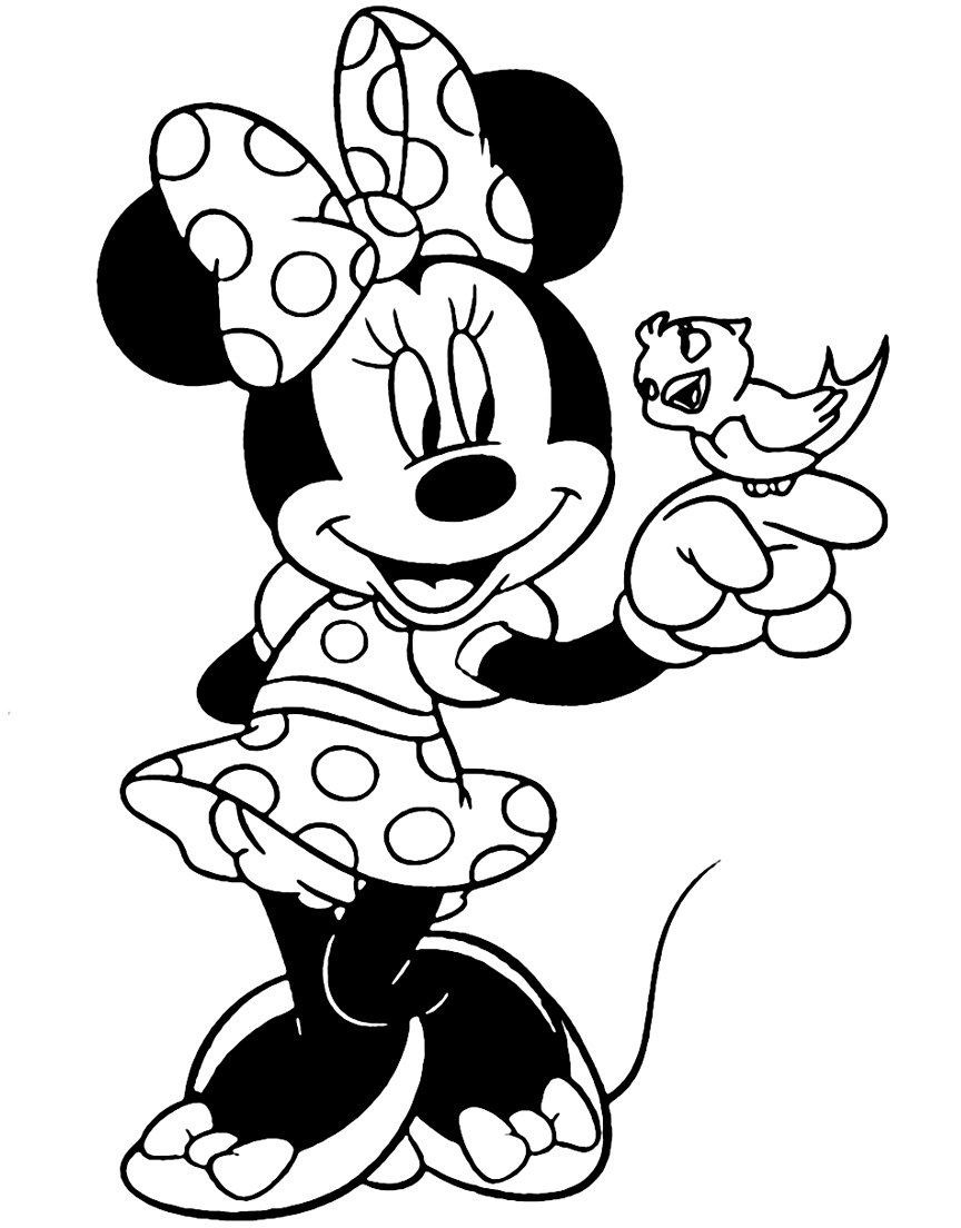 Minnie Mouse Coloring Pages Printables 86