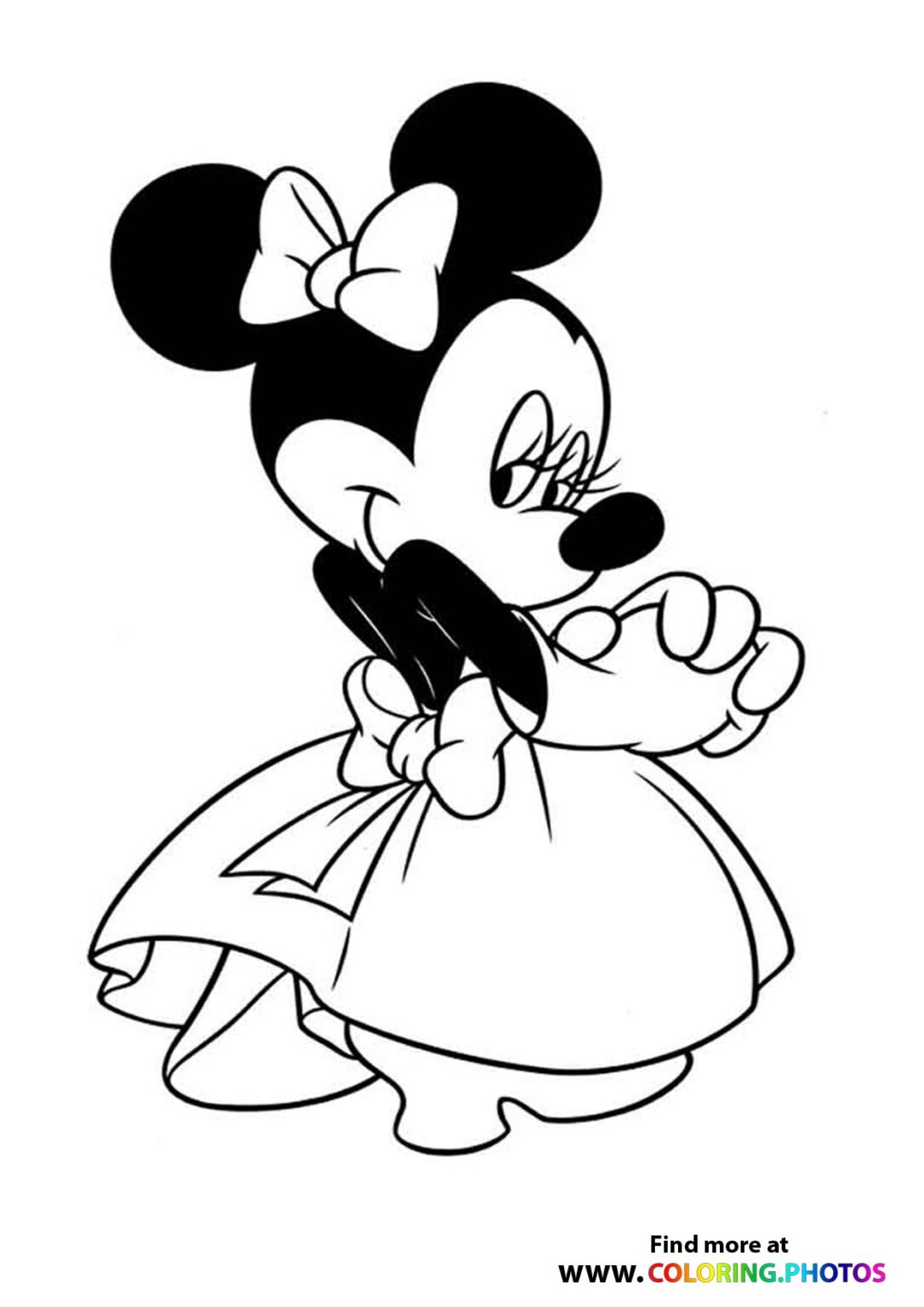 Minnie Mouse Coloring Pages Printables 87