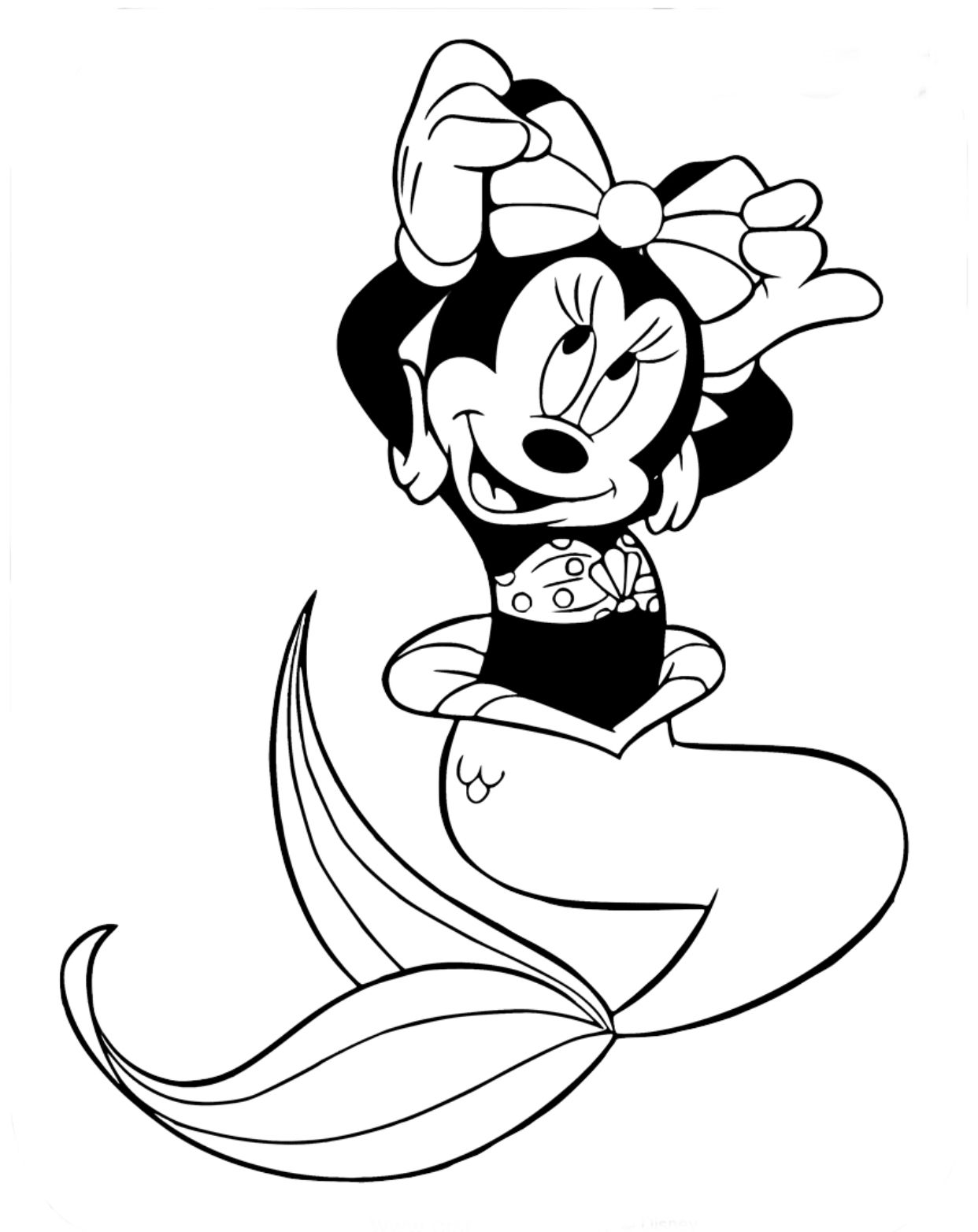 Minnie Mouse Coloring Pages Printables 90