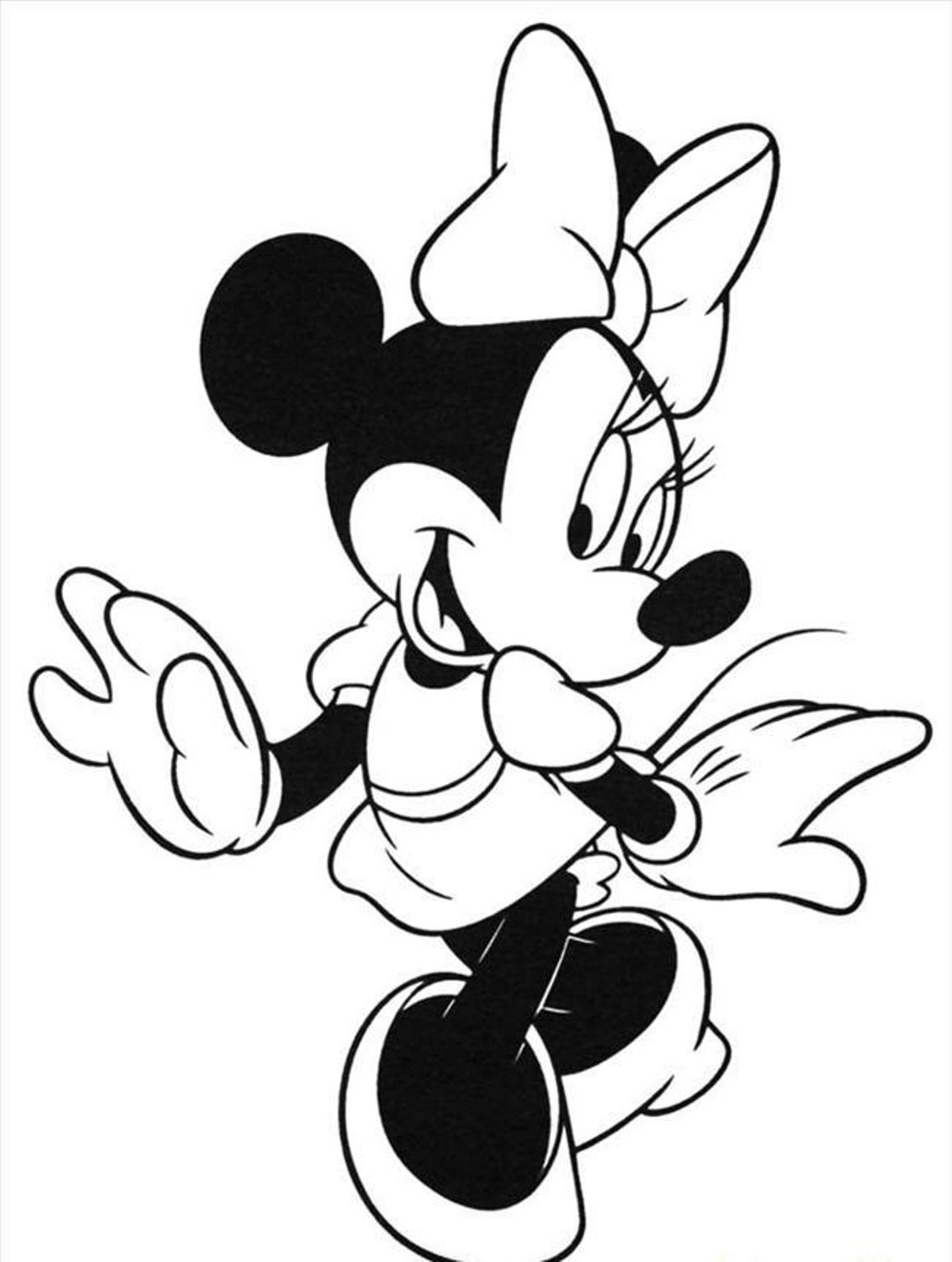 Minnie Mouse Coloring Pages Printables 93