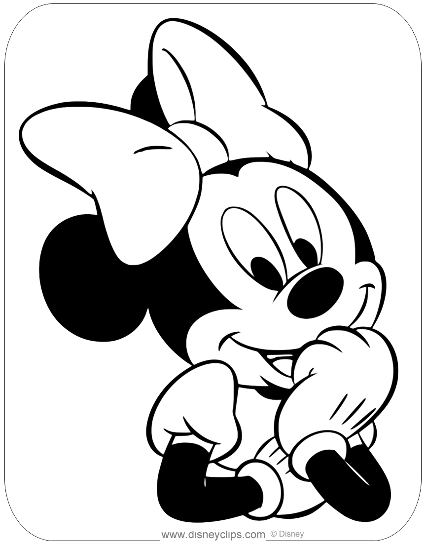 Minnie Mouse Coloring Pages Printables 94