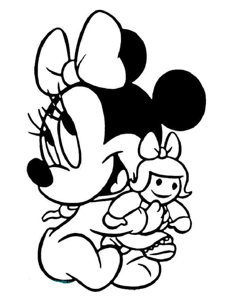 Minnie Mouse Coloring Pages Printables 98