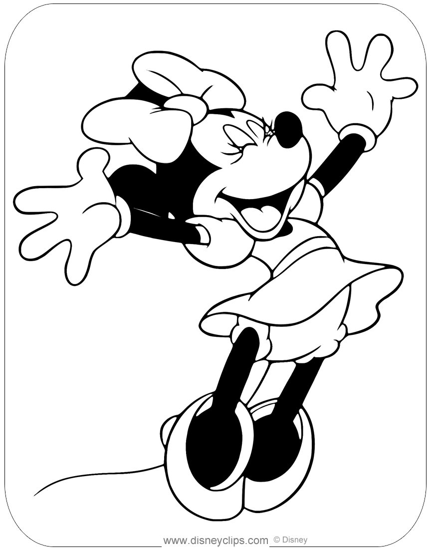 Minnie Mouse Coloring Pages Printables 99