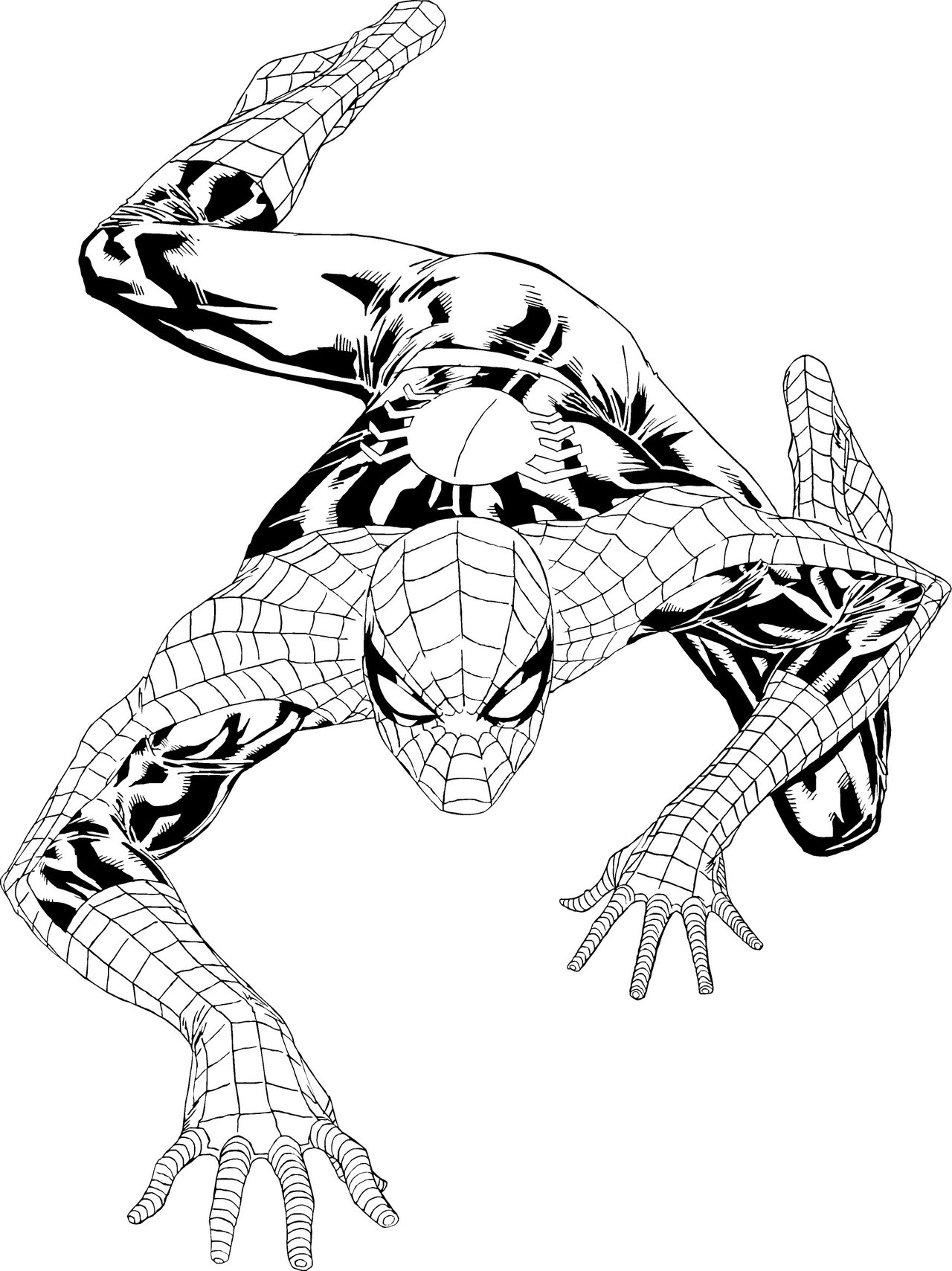 New Amazing Spiderman Coloring Pages for Kids 1