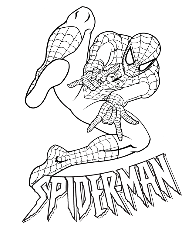 New Amazing Spiderman Coloring Pages for Kids 11