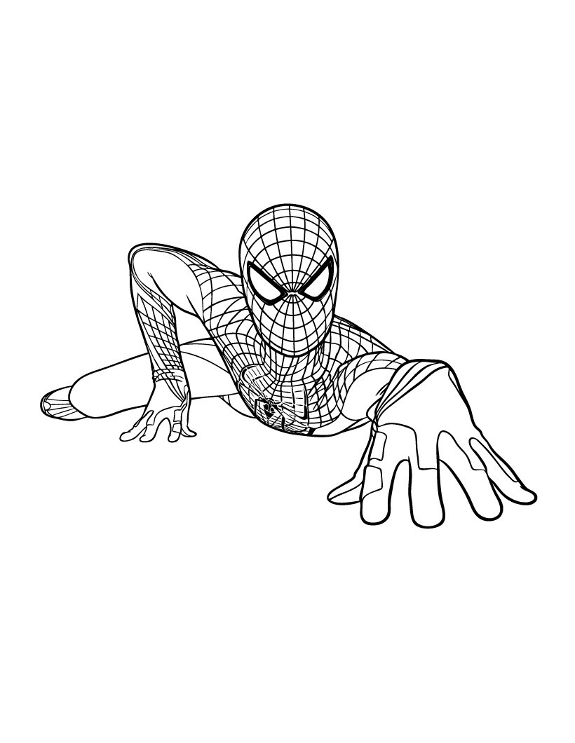 New Amazing Spiderman Coloring Pages for Kids 111