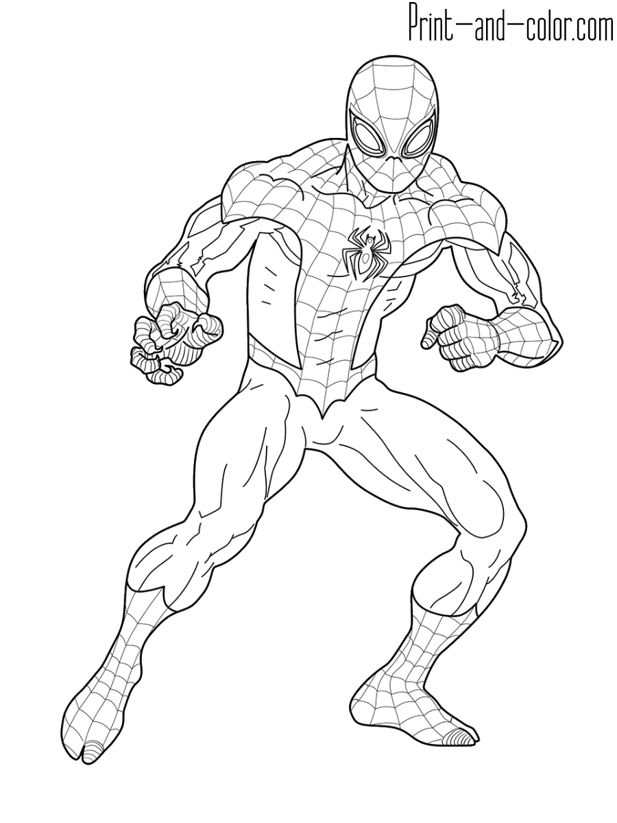 New Amazing Spiderman Coloring Pages for Kids 121