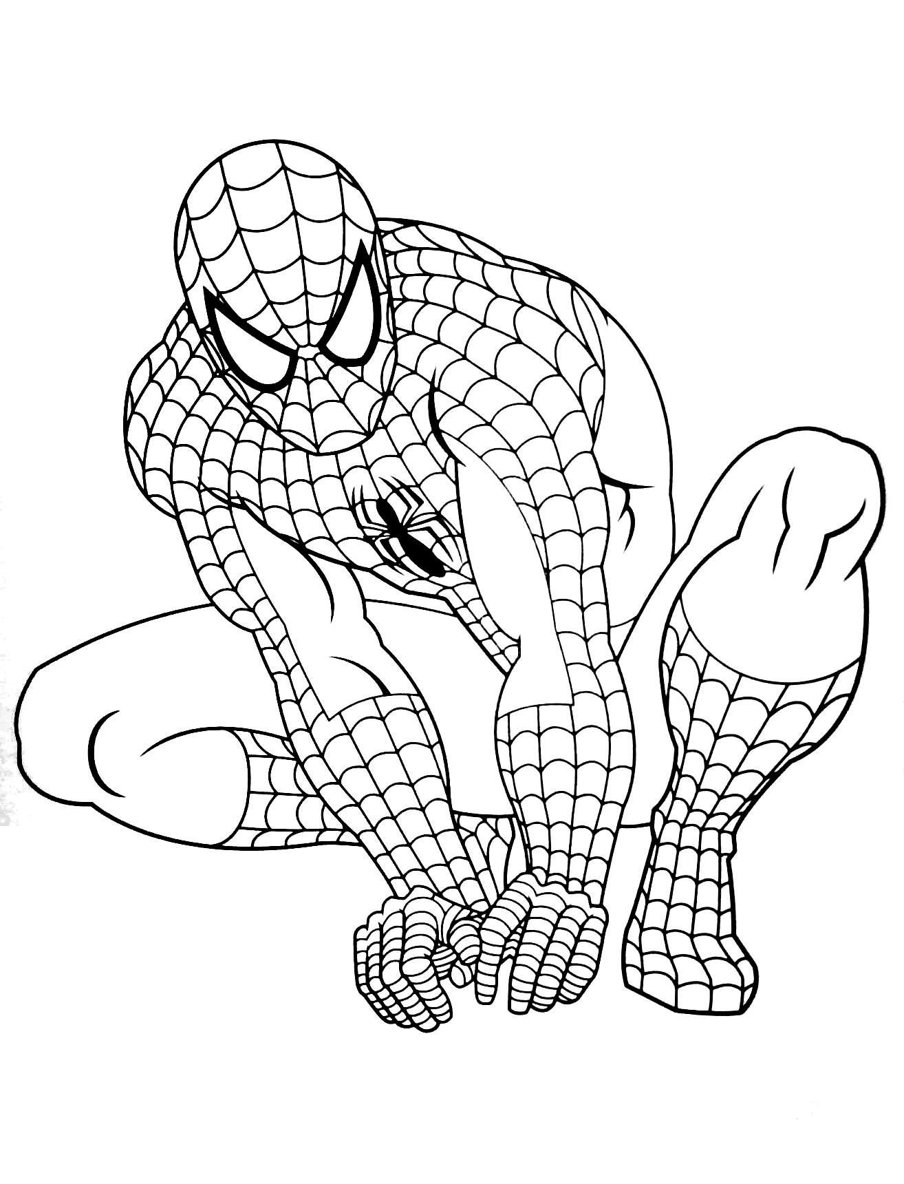 New Amazing Spiderman Coloring Pages for Kids 124