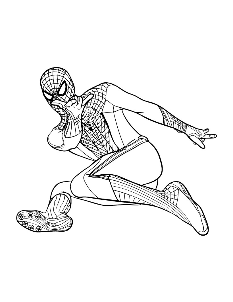 New Amazing Spiderman Coloring Pages for Kids 127