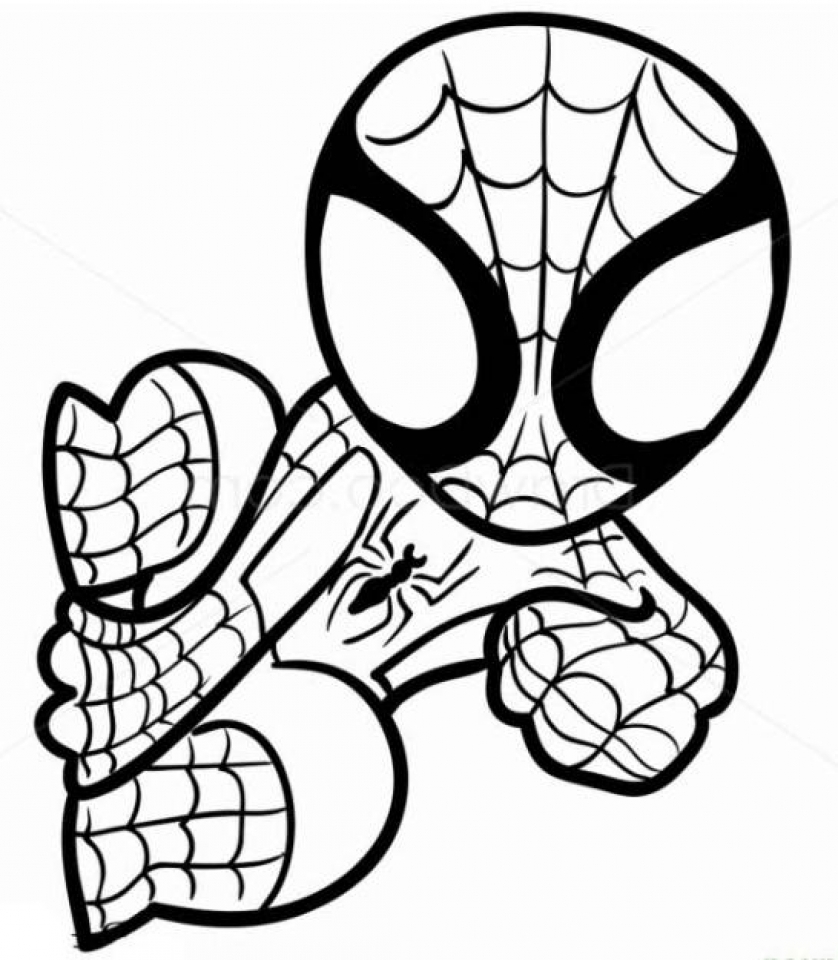 New Amazing Spiderman Coloring Pages for Kids 130