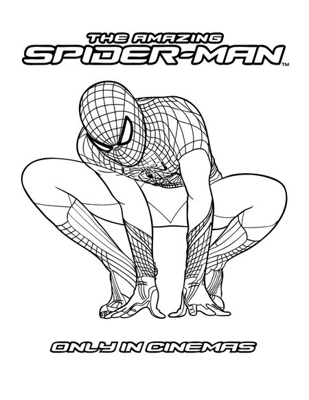 New Amazing Spiderman Coloring Pages for Kids 134