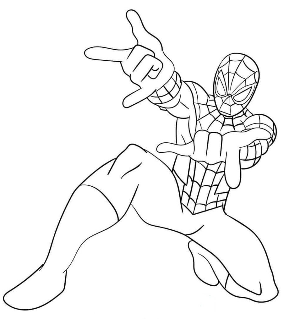 New Amazing Spiderman Coloring Pages for Kids 135