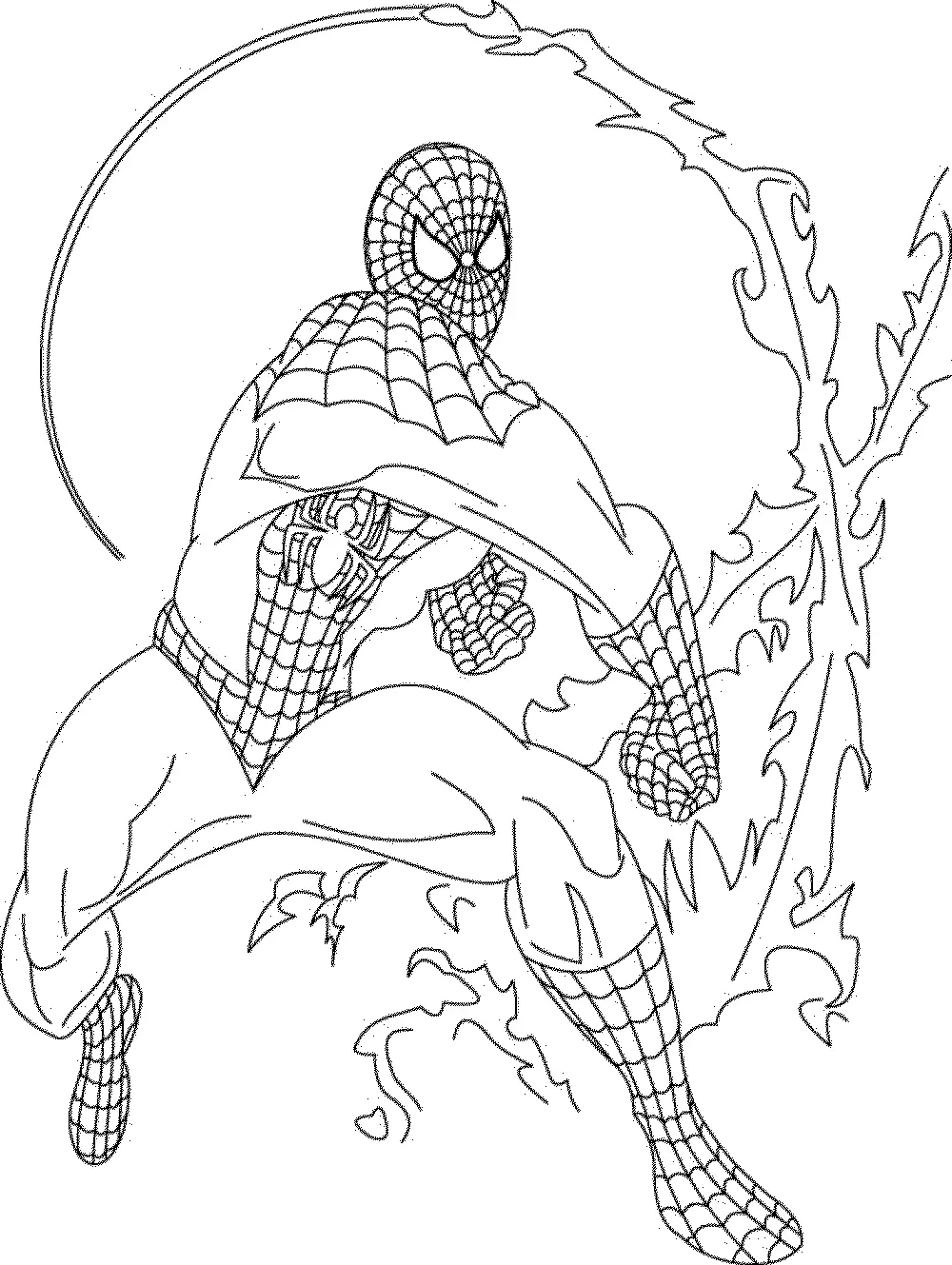 New Amazing Spiderman Coloring Pages for Kids 138