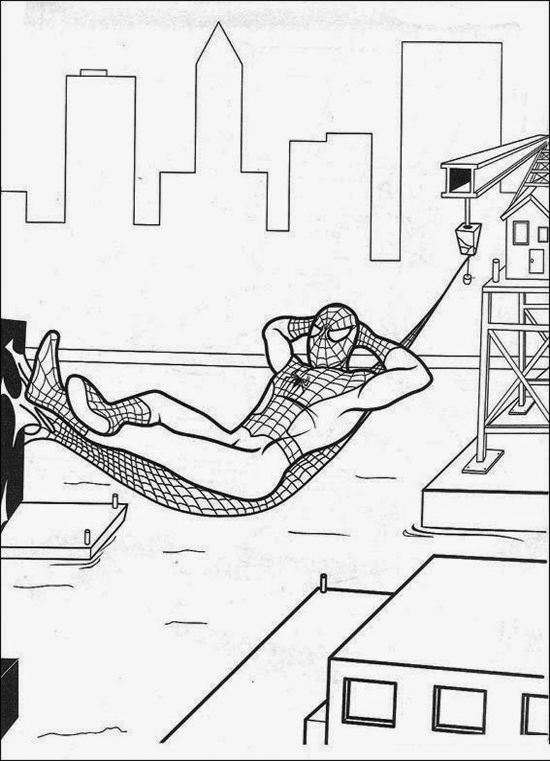 New Amazing Spiderman Coloring Pages for Kids 14