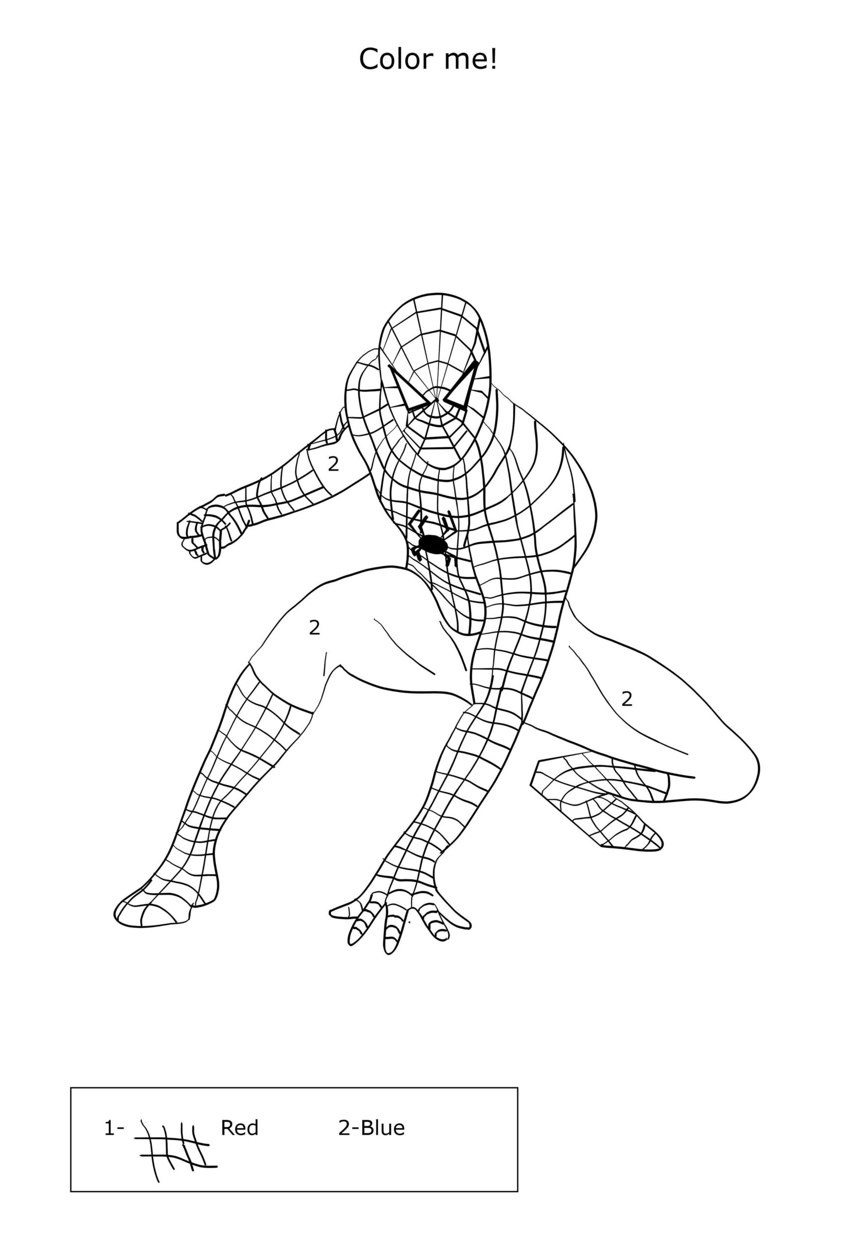 New Amazing Spiderman Coloring Pages for Kids 15