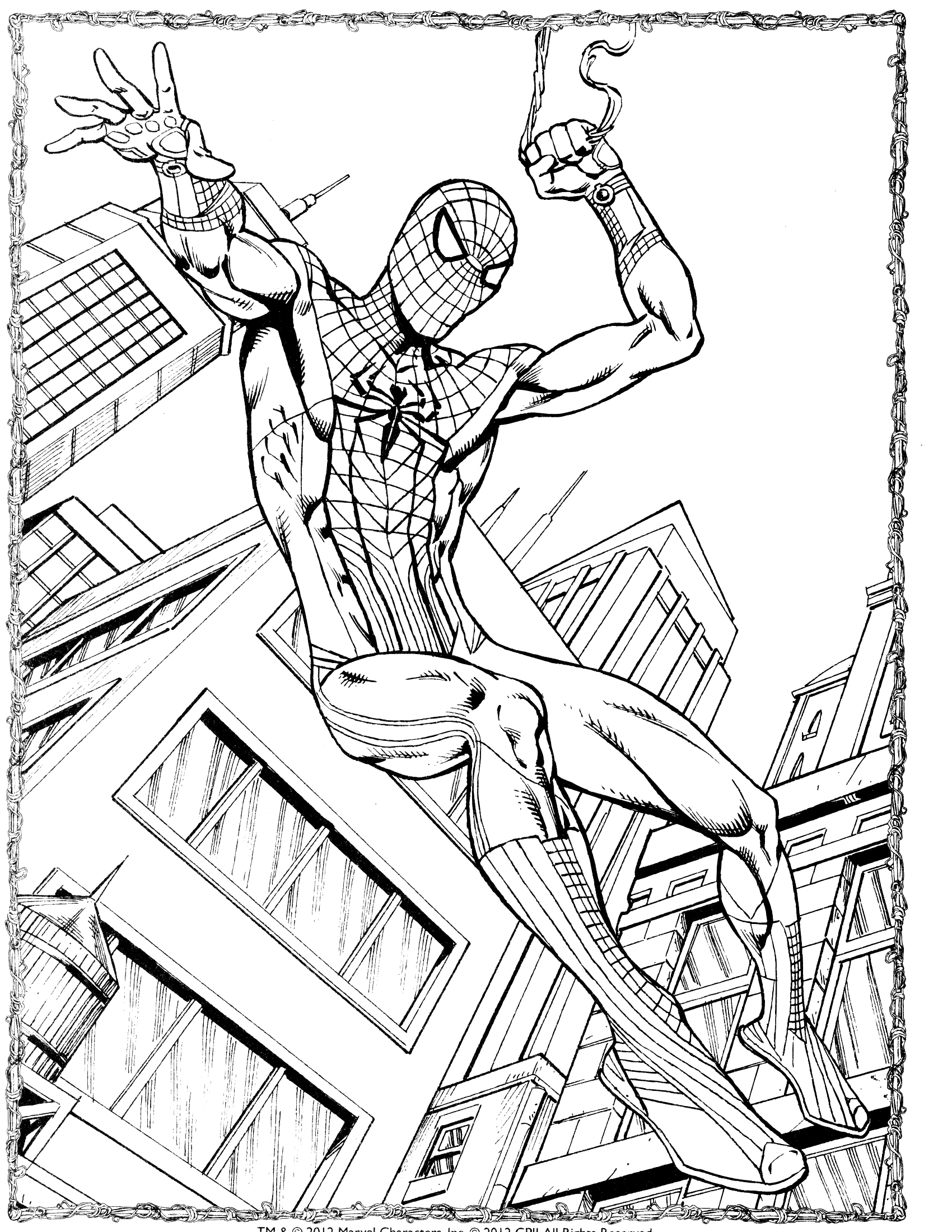 New Amazing Spiderman Coloring Pages for Kids 24