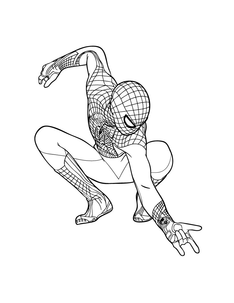 New Amazing Spiderman Coloring Pages for Kids 25