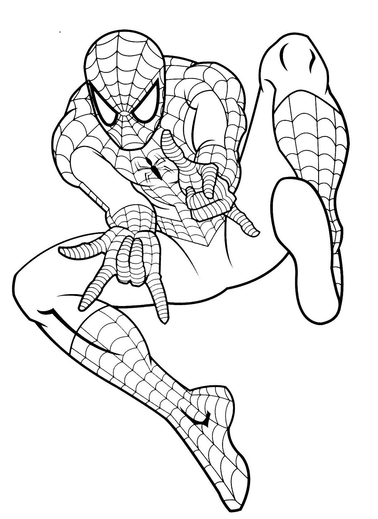 New Amazing Spiderman Coloring Pages for Kids 26