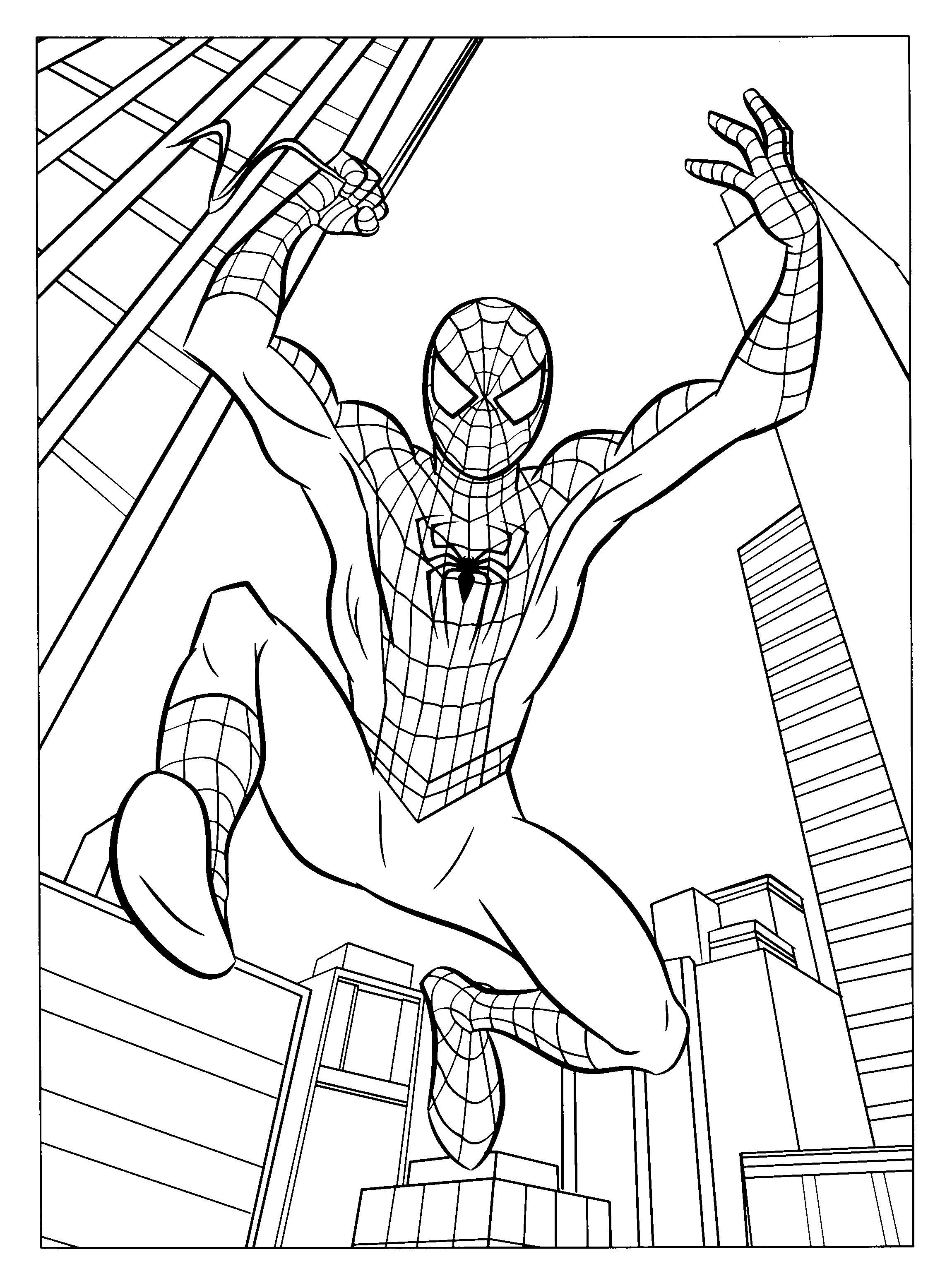 New Amazing Spiderman Coloring Pages for Kids 31