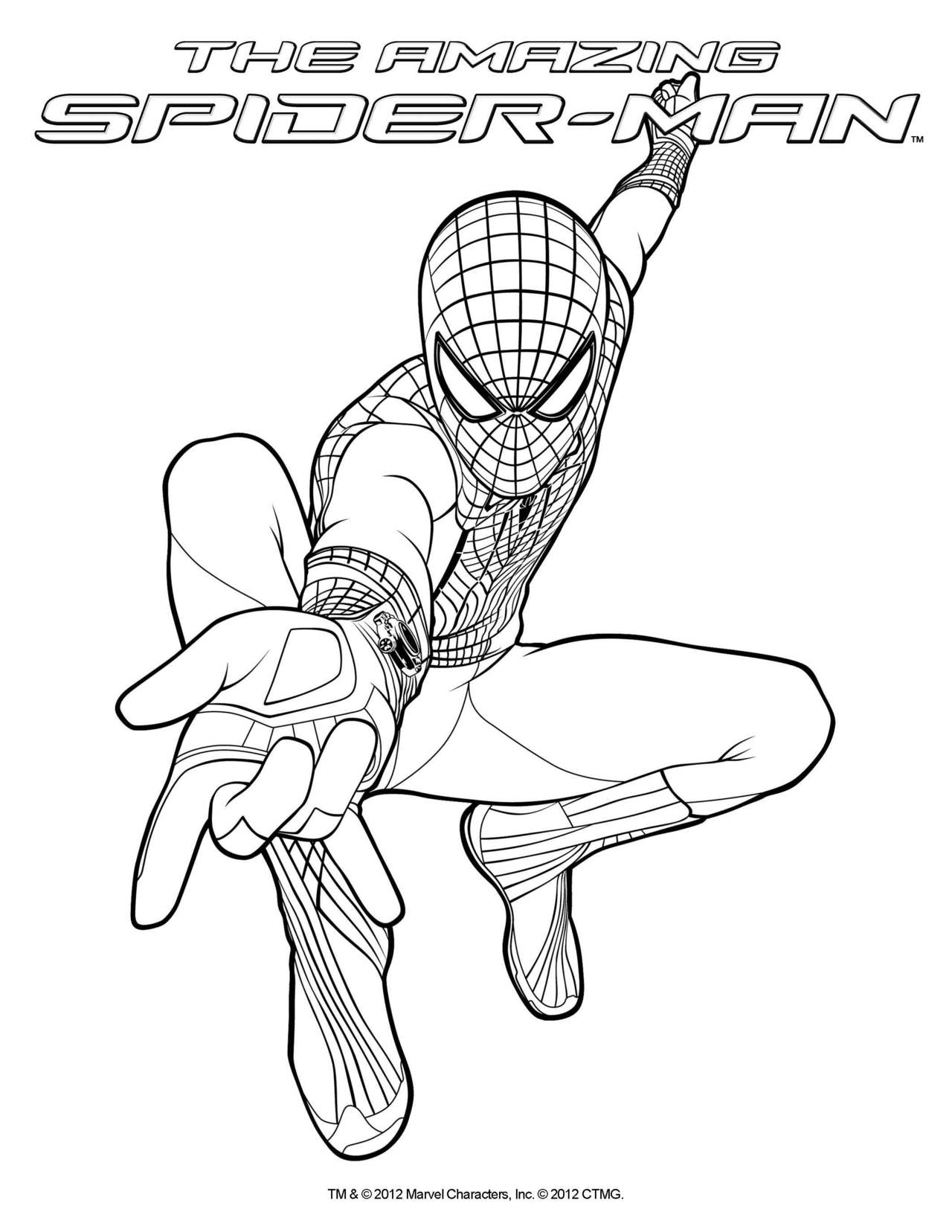 New Amazing Spiderman Coloring Pages for Kids 33