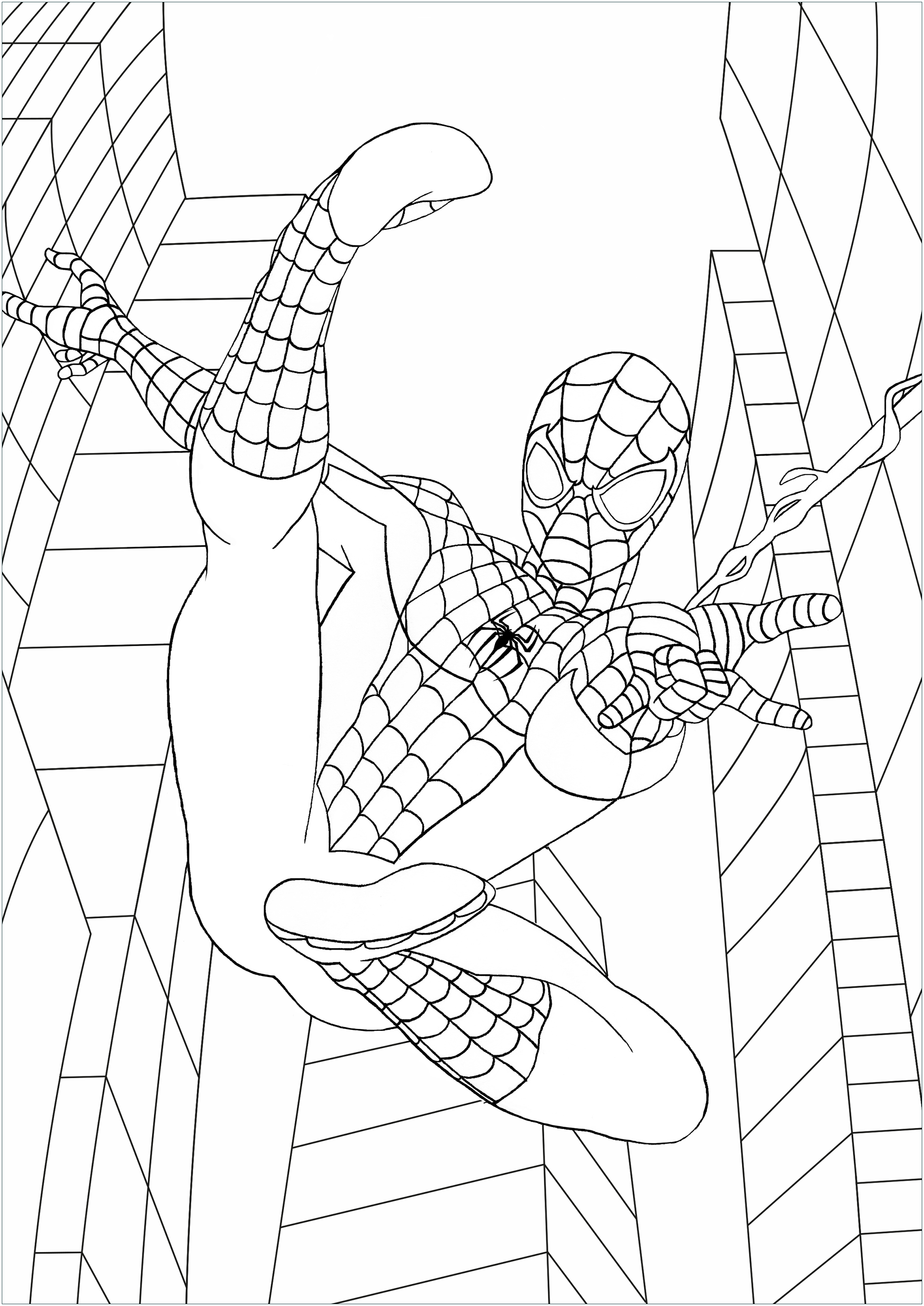 New Amazing Spiderman Coloring Pages for Kids 35