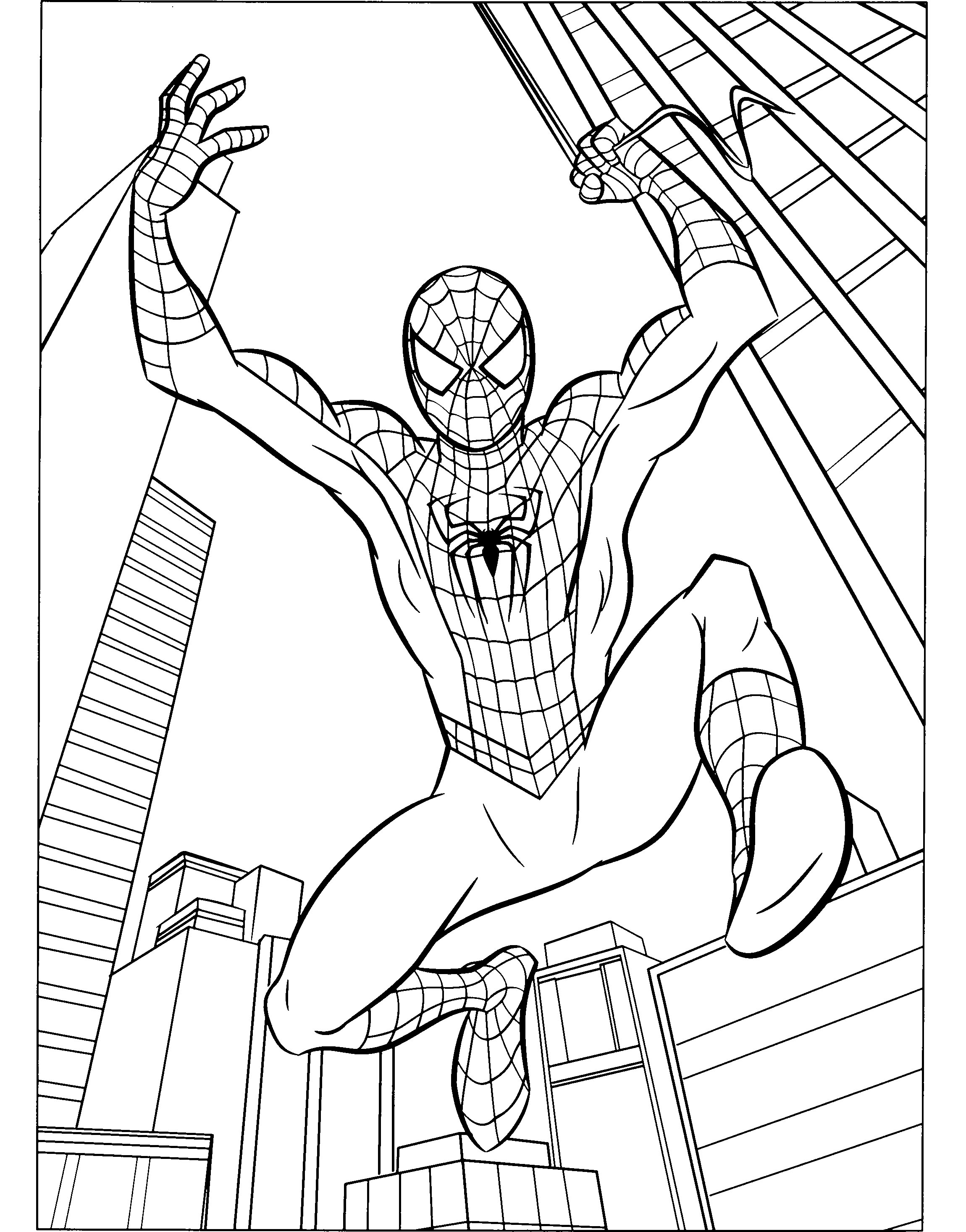 New Amazing Spiderman Coloring Pages for Kids 5