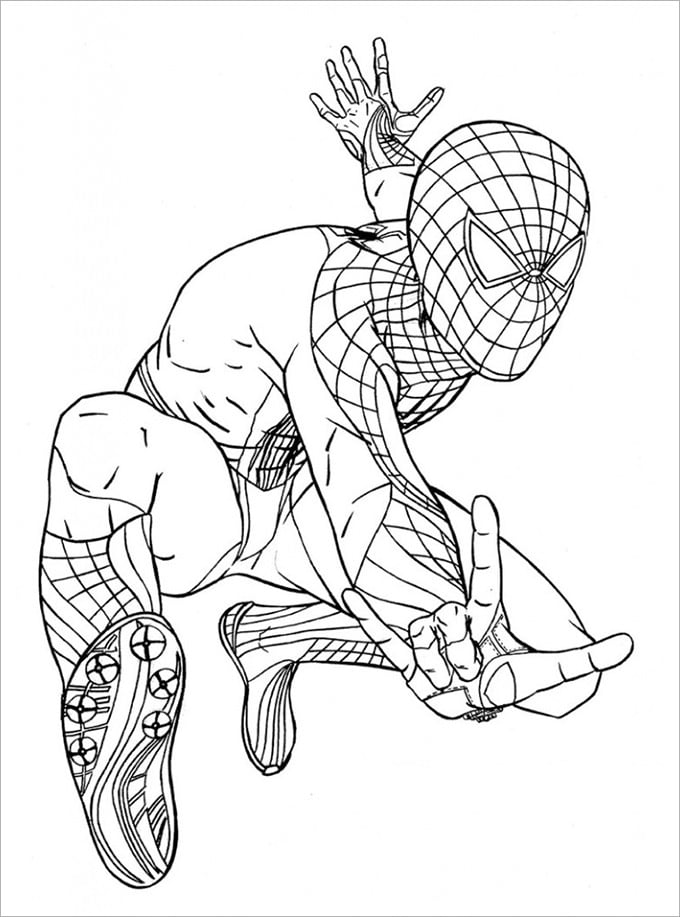 New Amazing Spiderman Coloring Pages for Kids 60