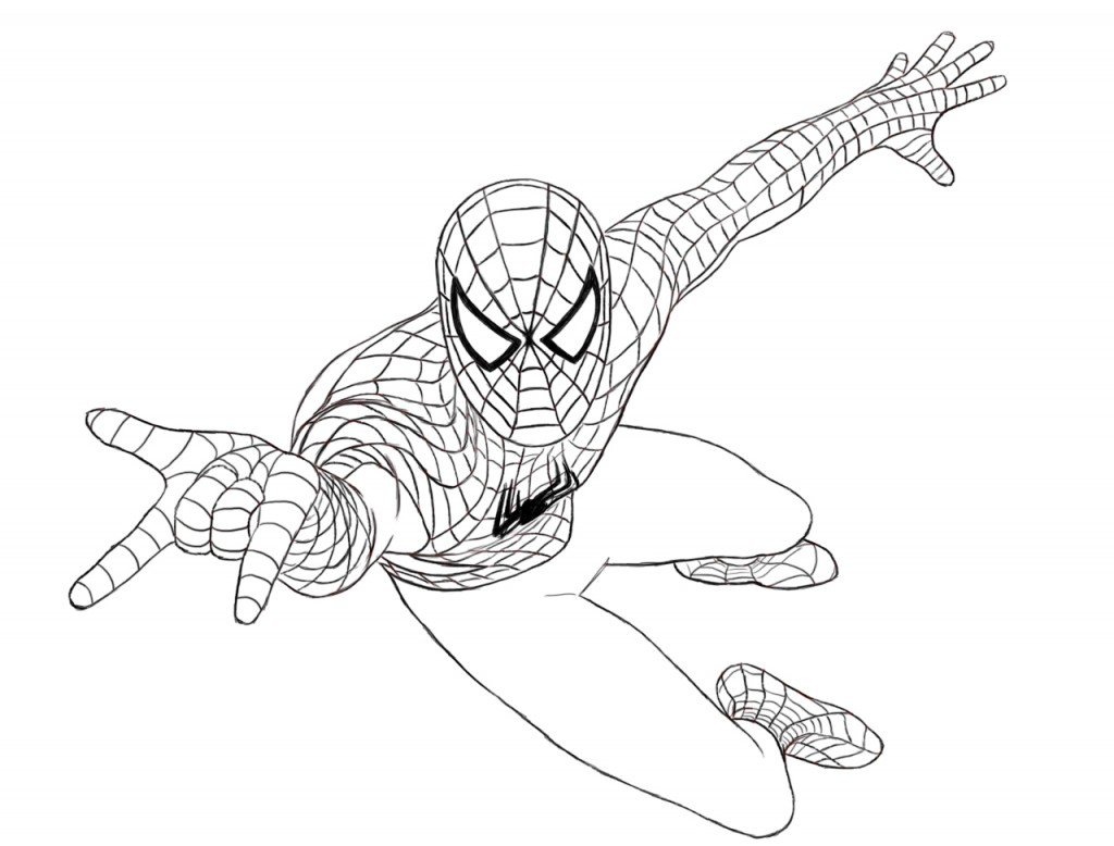 New Amazing Spiderman Coloring Pages for Kids 66