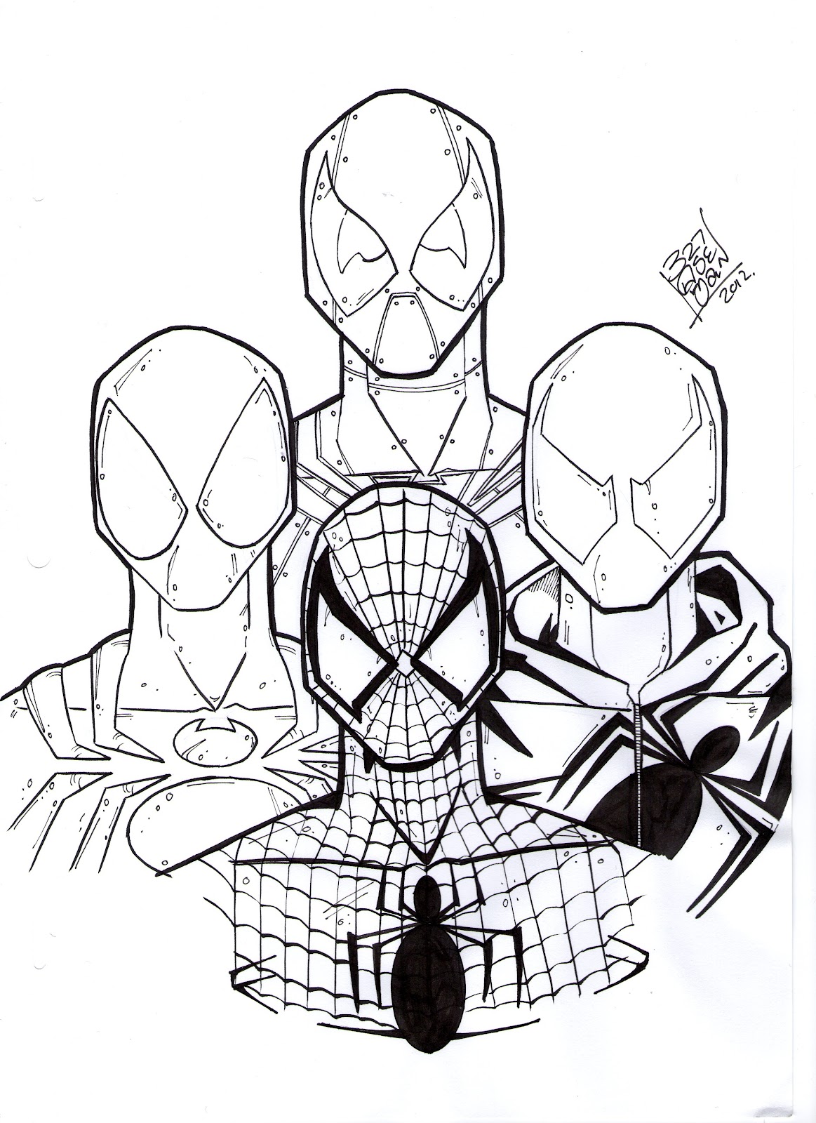 New Amazing Spiderman Coloring Pages for Kids 68