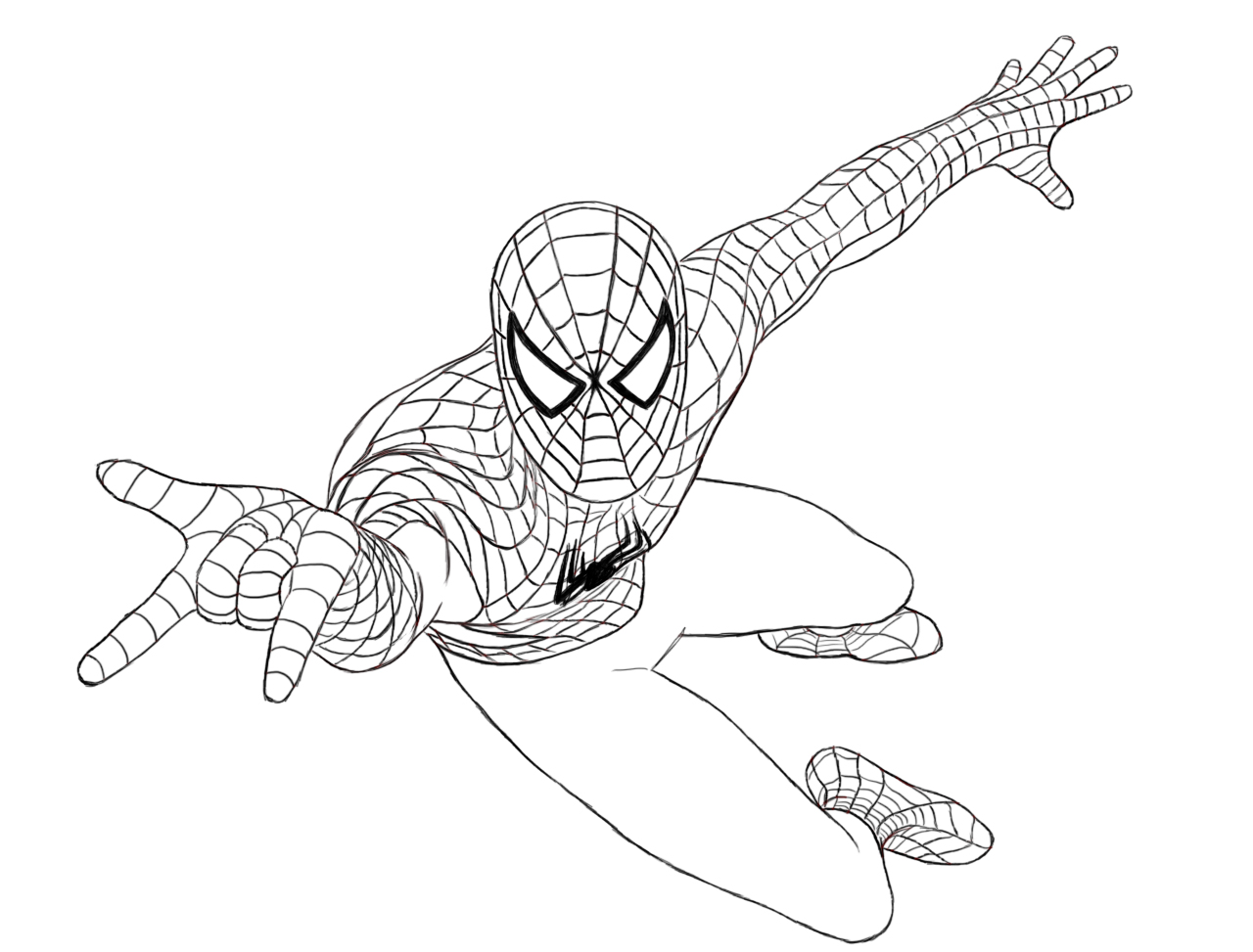 New Amazing Spiderman Coloring Pages for Kids 69