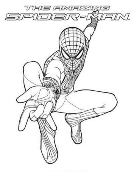 New Amazing Spiderman Coloring Pages for Kids 7