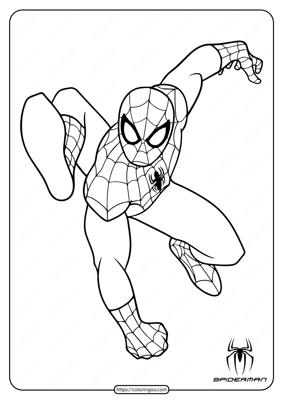 New Amazing Spiderman Coloring Pages for Kids 70