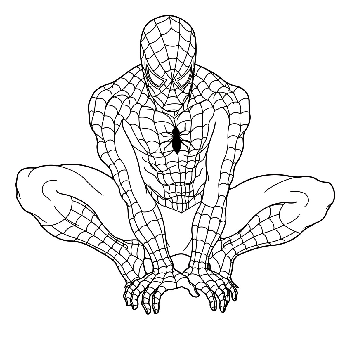 New Amazing Spiderman Coloring Pages for Kids 76