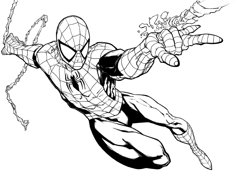 New Amazing Spiderman Coloring Pages for Kids 88