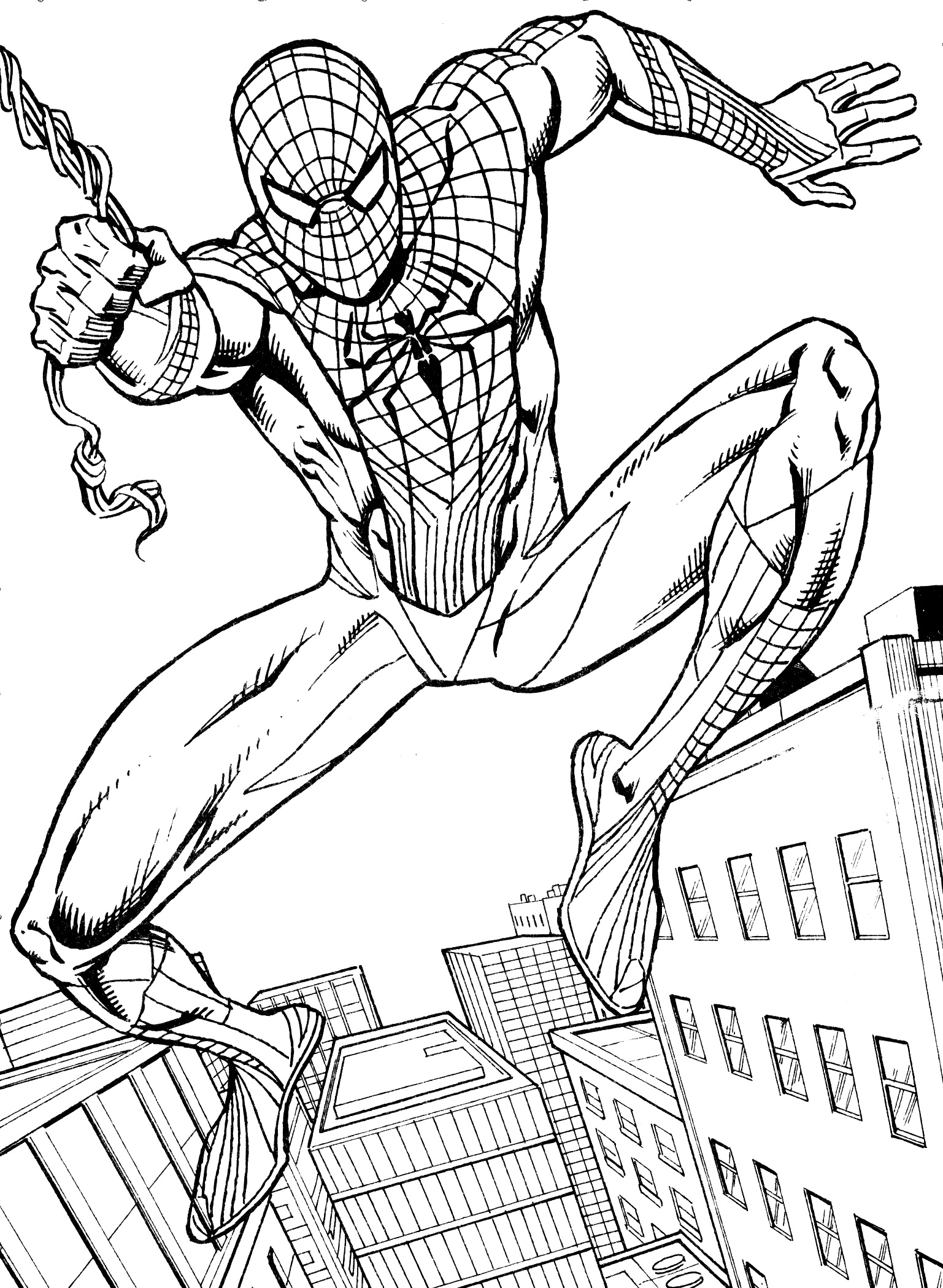 New Amazing Spiderman Coloring Pages for Kids 95